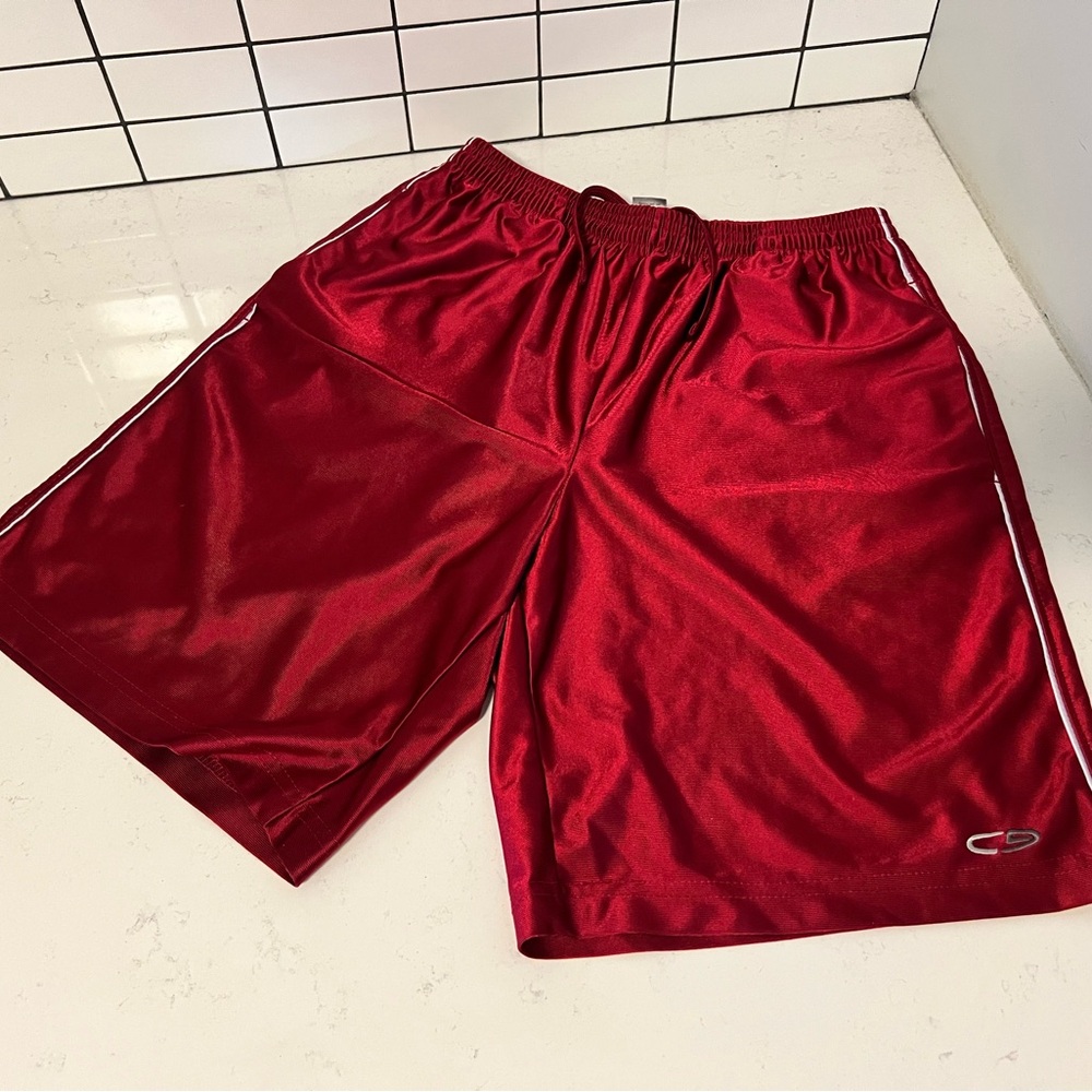 Champion Men's Athletic Shorts in Vibrant Red